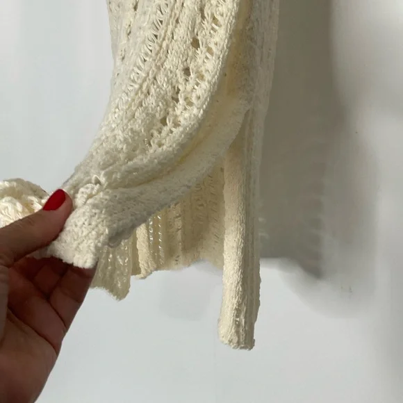 American Eagle Easy Open Stitch Weave Cream Sleeveless Knit Tank Top’ Sz XL NWTs - Picture 15 of 16